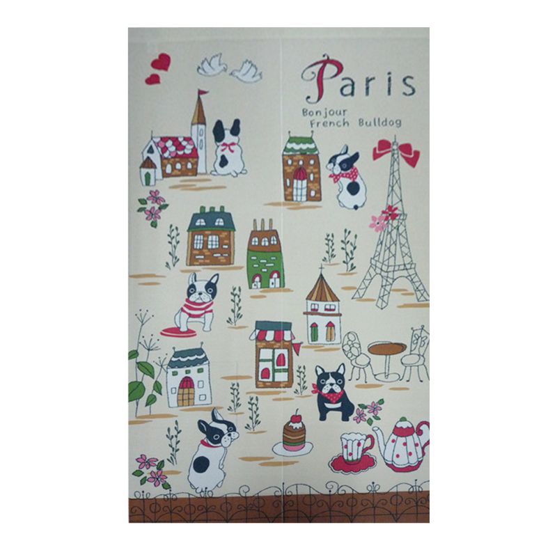 Japanese Style Door Flower Tapestry Doorway Closet Window Hanging